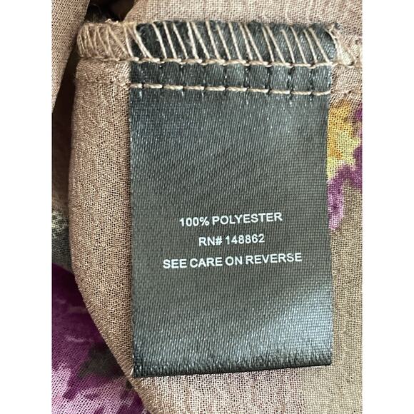 Torrid Top Blouse Multicolor Floral Pullover Semi Sheer - Picture 12 of 12